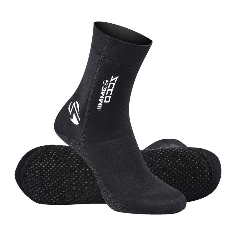 ZCCO 3mm Neoprene Diving Socks, Anti-Slip Beach Water Socks for Men Women Youth, Swim for Diving, Snorkeling, Surfing, Kayaking, Swimming Water Sports (Black, S) - Image 1